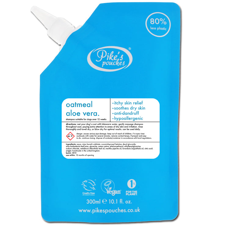 Oatmeal Dog Shampoo for Sensitive, Itchy Skin & Dandruff